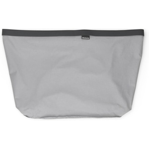 Brabantia Bo Laundry Hamper Replacement – Large Compartment, Portable & Hygienic – Cotton Bag with Velcro Closing – Gray(1 x 16 Gal Compartment)