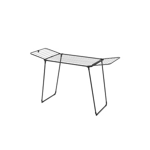 Brabantia HangOn Clothes Drying Rack | 59ft (18m) | White | Medium Indoor Clothes Airer, Foldable Laundry Stand for Large & Small Items, Wide Lines for Towels & Bedding | Fits 1 Full Load(Matt Black)
