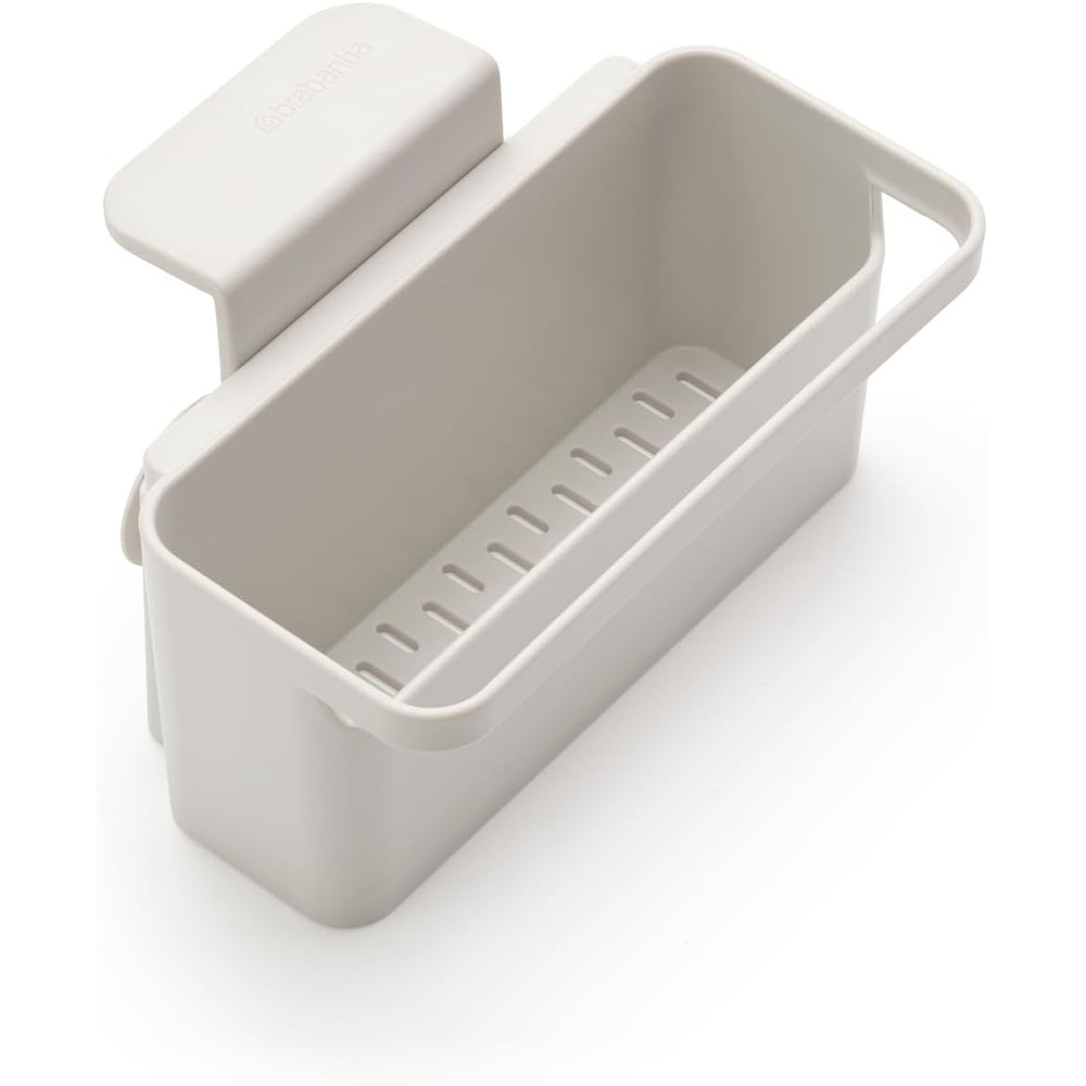 image:imageBrabantia Brabanta SinkSide inSink Organizer Dark Gray Tidy StorageDrainage Container with Suction Cups for Kitchen Sink Sponges Cloths DishsoapLight Gray