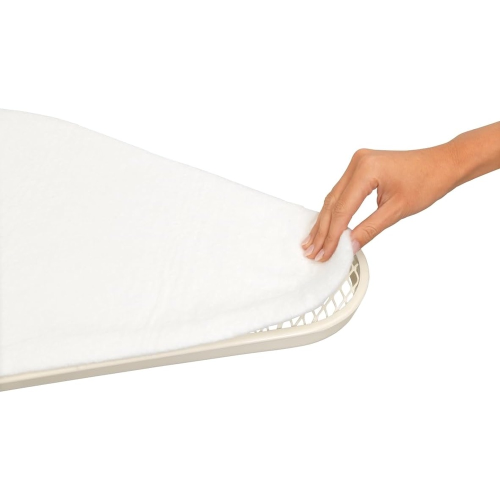 image:imageBrabantia Replacement Ironing Board Cover  AllinOne Set  Fits XL Comfort Board Size C  Fairtrade Fresh Breeze Cover  100 Cotton Cover  Foam Padding Layer Ironing Board CWhite