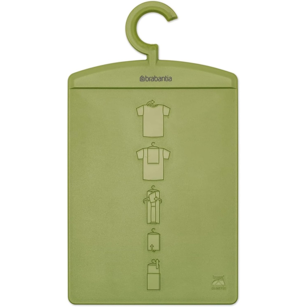 image:imageBrabantia Shirt Folder Board with Hanging Hook amp Instruction Images  Calm Green  Clothes Folder Laundry Helper for Tidy Closet  Folds TShirts amp Sweaters Without Creases  Hang to Store in ClosetCalm Green