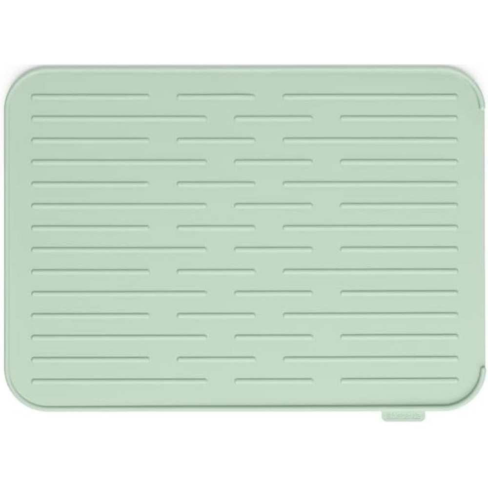 image:imageBrabantia Sinkside Silicone Dish Pot Drying Mat Jade Green Soft NonSlip Kitchen Counter Sink Top Drainer for DishwashingJade Green