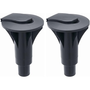 Brabantia – Concrete Tube Plastic – Clothes Drying Rack Accessories – Closable Cap – Ground – Weather-Resistant Plastic – for Topspinner and Lift-O-Matic – Black – Size 2 – Ø 45mm Pole(1.97″ / 50mm (Pack of 2))