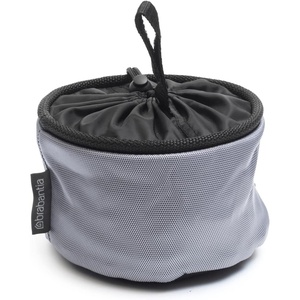 Brabantia Compact Clothespin Storage Bag with Hanging Loop & Closing Cord (Matt Black) Space Saving Organizer for Clothes Pins, Hangs on Clothesline or Drying Rack, Holds up to 75 Pins(Gray)