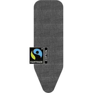 Brabantia Replacement Ironing Board Cover | All-in-One Set | Fits XL Comfort Board (Size C) | Fairtrade Fresh Breeze Cover | 100% Cotton Cover + Foam Padding Layer Ironing Board C(Denim Black)