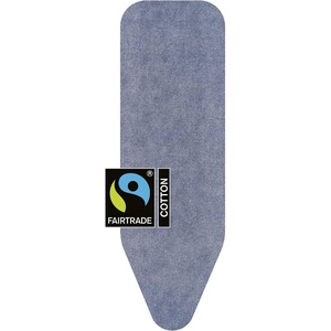 Brabantia Replacement Ironing Board Cover | All-in-One Set | Fits XL Comfort Board (Size C) | Fairtrade Fresh Breeze Cover | 100% Cotton Cover + Foam Padding Layer Ironing Board C(Denim Blue)