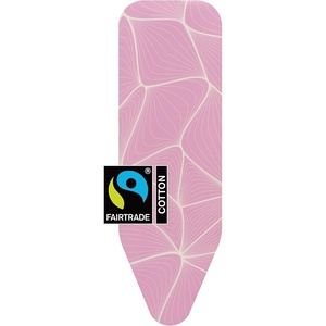 Brabantia Replacement Ironing Board Cover | All-in-One Set | Fits XL Comfort Board (Size C) | Fairtrade Fresh Breeze Cover | 100% Cotton Cover + Foam Padding Layer Ironing Board C(Lilac Waves)