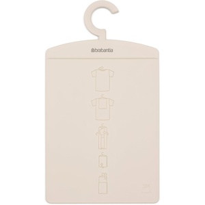Brabantia Shirt Folder Board with Hanging Hook & Instruction Images | Calm Green | Clothes Folder Laundry Helper for Tidy Closet | Folds T-Shirts & Sweaters Without Creases | Hang to Store in Closet(Soft Beige)