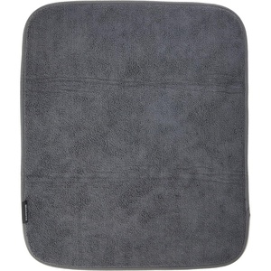 Brabantia SinkSide 16 x 19″ Microfiber Dish Drying Mat for Kitchen Countertop (Dark Gray) Foldable Machine-Safe Absorbable Pad for Plates, Pots, Glasses(Dark Gray)