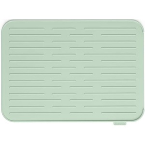 Brabantia Sinkside Silicone Dish Pot Drying Mat (Jade Green) Soft, Non-Slip Kitchen Counter Sink Top Drainer for Dishwashing(Jade Green)
