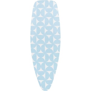 Brabantia Size D (53 x 18 inches) Replacement Ironing Board Cover with Durable Foam Layer (Fresh Breeze) Easy-Fit, 100% Cotton