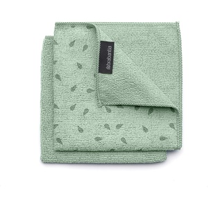 Brabantia x3 Microfiber Cleaning Pads (Dark Gray, Light Gray, Jade Green) Absorbent Spongy Hygenic Pads for Kitchen Washing, Drying, Counters, Mirrors(Jade Green)