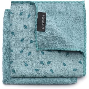 Brabantia x3 Microfiber Cleaning Pads (Dark Gray, Light Gray, Jade Green) Absorbent Spongy Hygenic Pads for Kitchen Washing, Drying, Counters, Mirrors(Mint)
